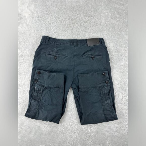 Dolce Gabbana Womens Size 40 EU/4 US/8 UK Navy Blue Button Fly Pants Button Cuff - Picture 9 of 14